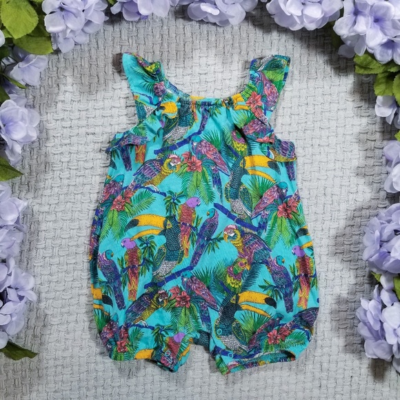The Children's Place Other - 2/$20 Children's Place tropical bird Summer romper